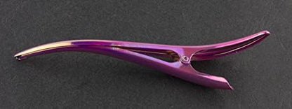 S Shape Metal Hair Grip for Women. Large Beak Hair Clips Concord Flamingo Alligator Clips Curved (Pack of 2)