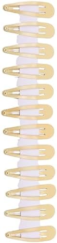 Mini Snap Hair Clips Silver Bendy Barrettes Non Slip Tic Tac Hair Slides for Girls Women  (Pack of 12)