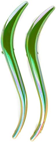S Shape Metal Hair Grip for Women. Large Beak Hair Clips Concord Flamingo Alligator Clips Curved (Pack of 2)