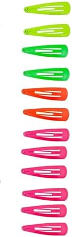 Mini Snap Hair Clips Silver Bendy Barrettes Non Slip Tic Tac Hair Slides for Girls Women  (Pack of 12)