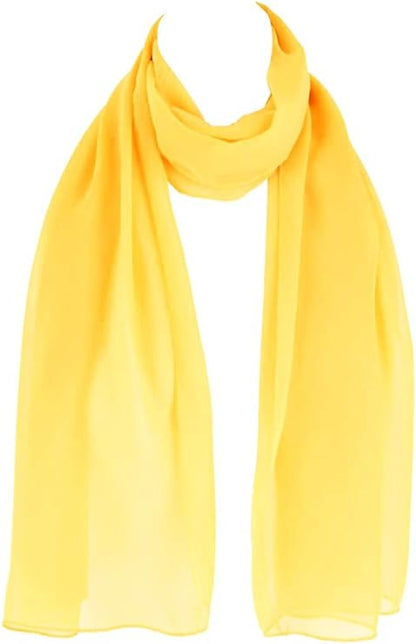 Classy plain chiffon scarf