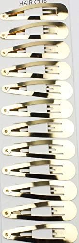 Mini Snap Hair Clips Silver Bendy Barrettes Non Slip Tic Tac Hair Slides for Girls Women  (Pack of 12)