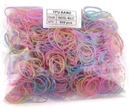 500pcs Mini hair elastic bands