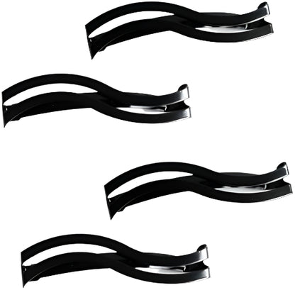 4 Pcs Double bar Wavy barrette hair clip