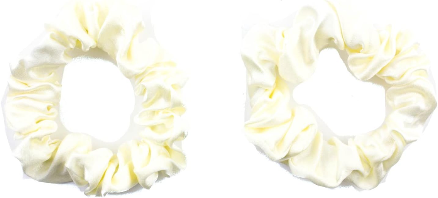 2pcs pure silk small scrunchies
