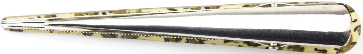 Large Animal Print Silver Beak Hair Clip 13cm Long Concorde Flamingo Alligator Hair Grip for Women Updo Styling (1 Piece)