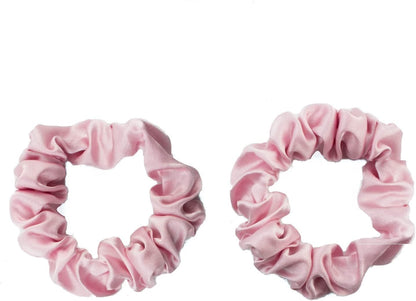 2pcs pure silk small scrunchies