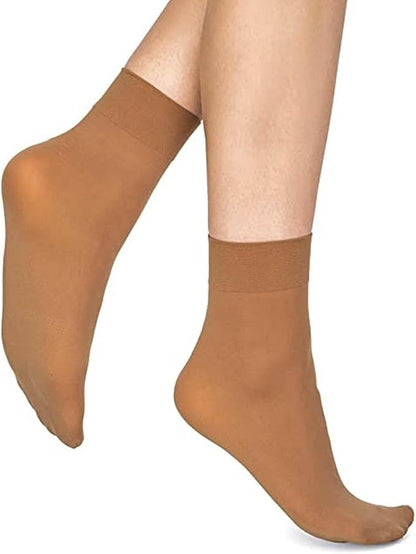 3 pair Soft Opaque Anklet Socks