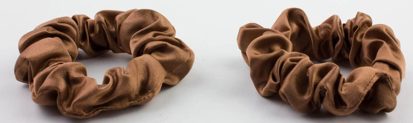 2pcs pure silk small scrunchies