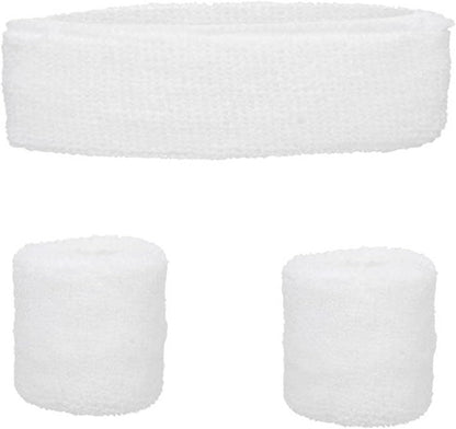 Sweatbands Headband Wristband Set