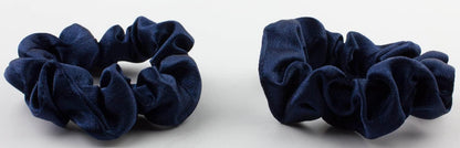 2 pcs Small plain satin hair  scrunchies