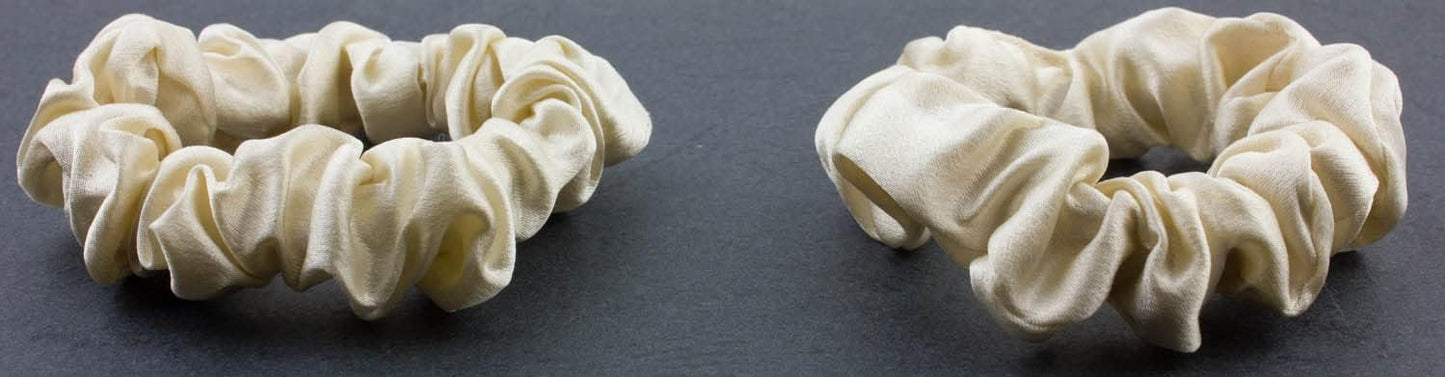 2pcs pure silk small scrunchies