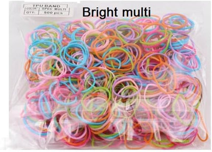 500pcs Mini hair elastic bands
