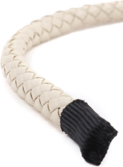 Braided  PU faux leather headband
