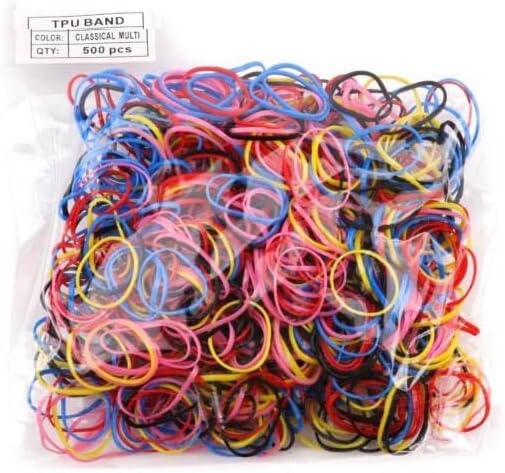 500pcs Mini hair elastic bands