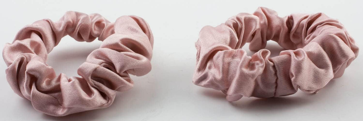 2pcs pure silk small scrunchies