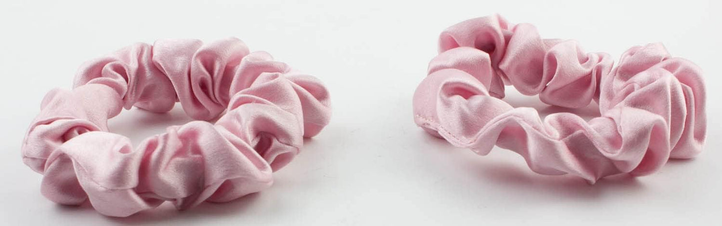 2pcs pure silk small scrunchies