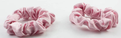 2pcs pure silk small scrunchies