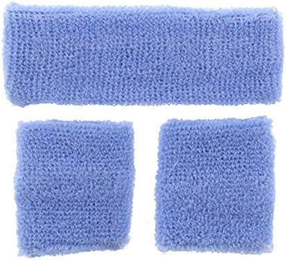 Sweatbands Headband Wristband Set