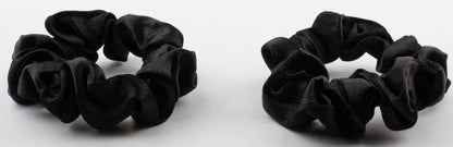 2 pcs Small plain satin hair  scrunchies
