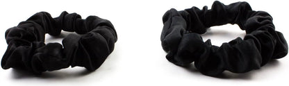 2pcs pure silk small scrunchies