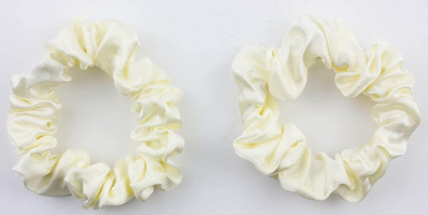 2pcs pure silk small scrunchies