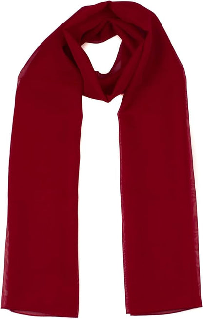 Classy plain chiffon scarf