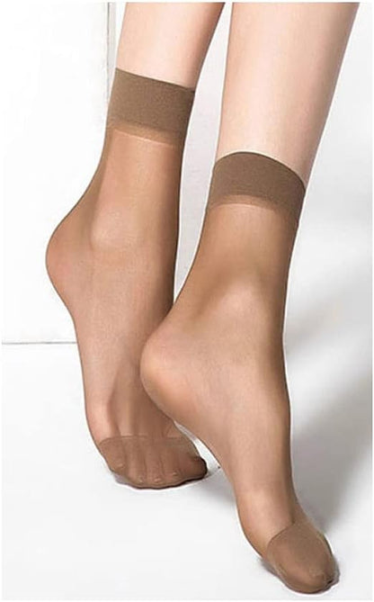 Glossy Sheer Anklet Socks