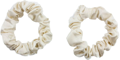 2pcs pure silk small scrunchies