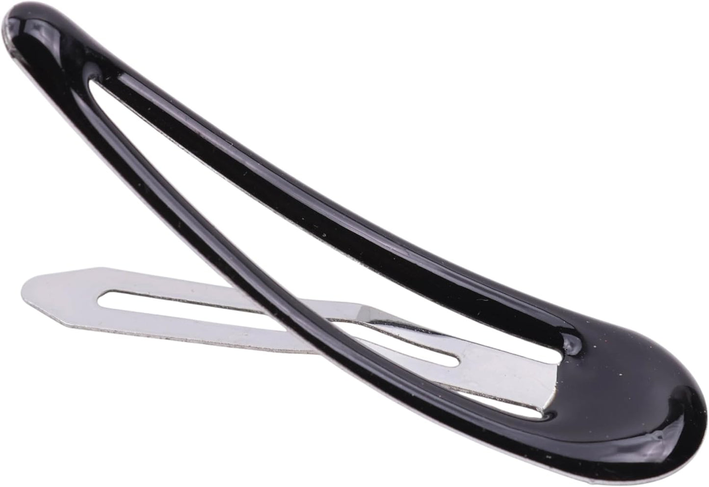 Large Epoxy Hair Snap Clips (4-Pack) - No-Slip Sleepies Barrettes for Women & Girls