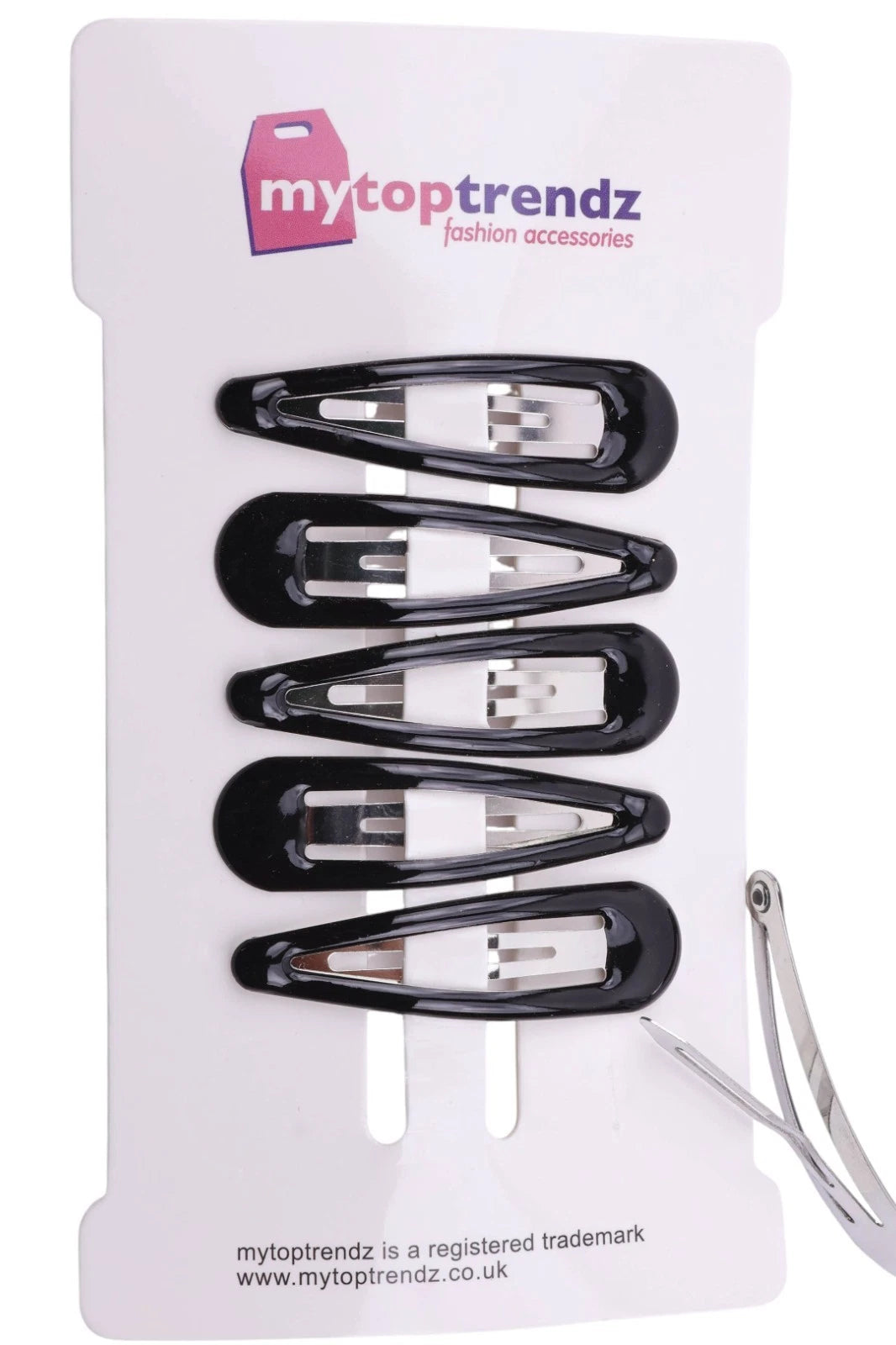 Large Epoxy Hair Snap Clips (4-Pack) - No-Slip Sleepies Barrettes for Women & Girls