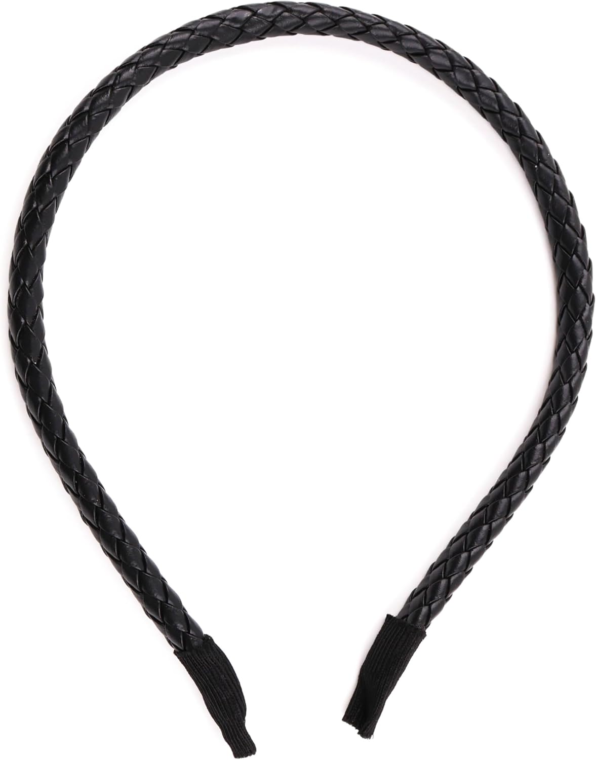 Braided  PU faux leather headband