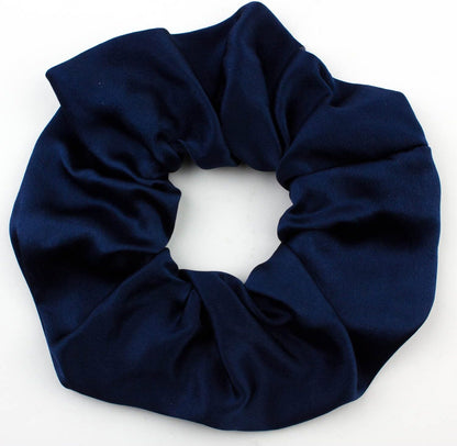 Large pure silk scrunchies