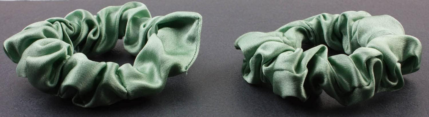 2pcs pure silk small scrunchies