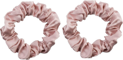 2pcs pure silk small scrunchies