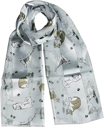 Cat printed scarves