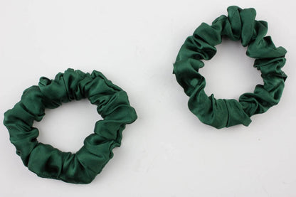 2pcs pure silk small scrunchies
