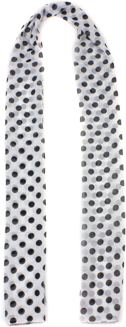 POLKA DOT CHIFON NECK WRAP