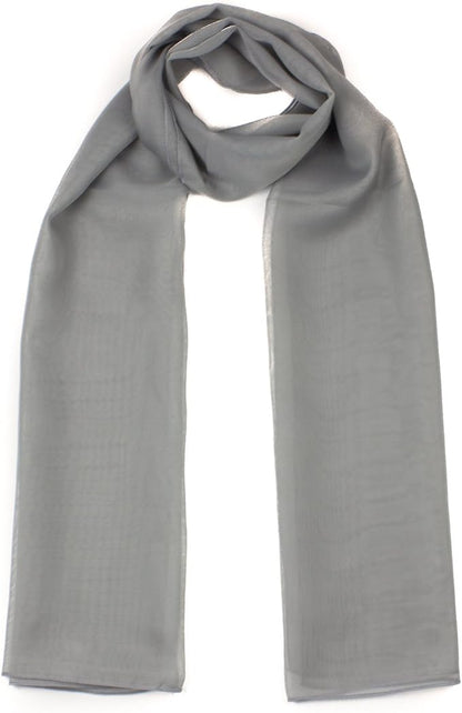 Classy plain chiffon scarf