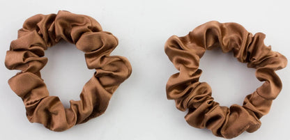 2pcs pure silk small scrunchies