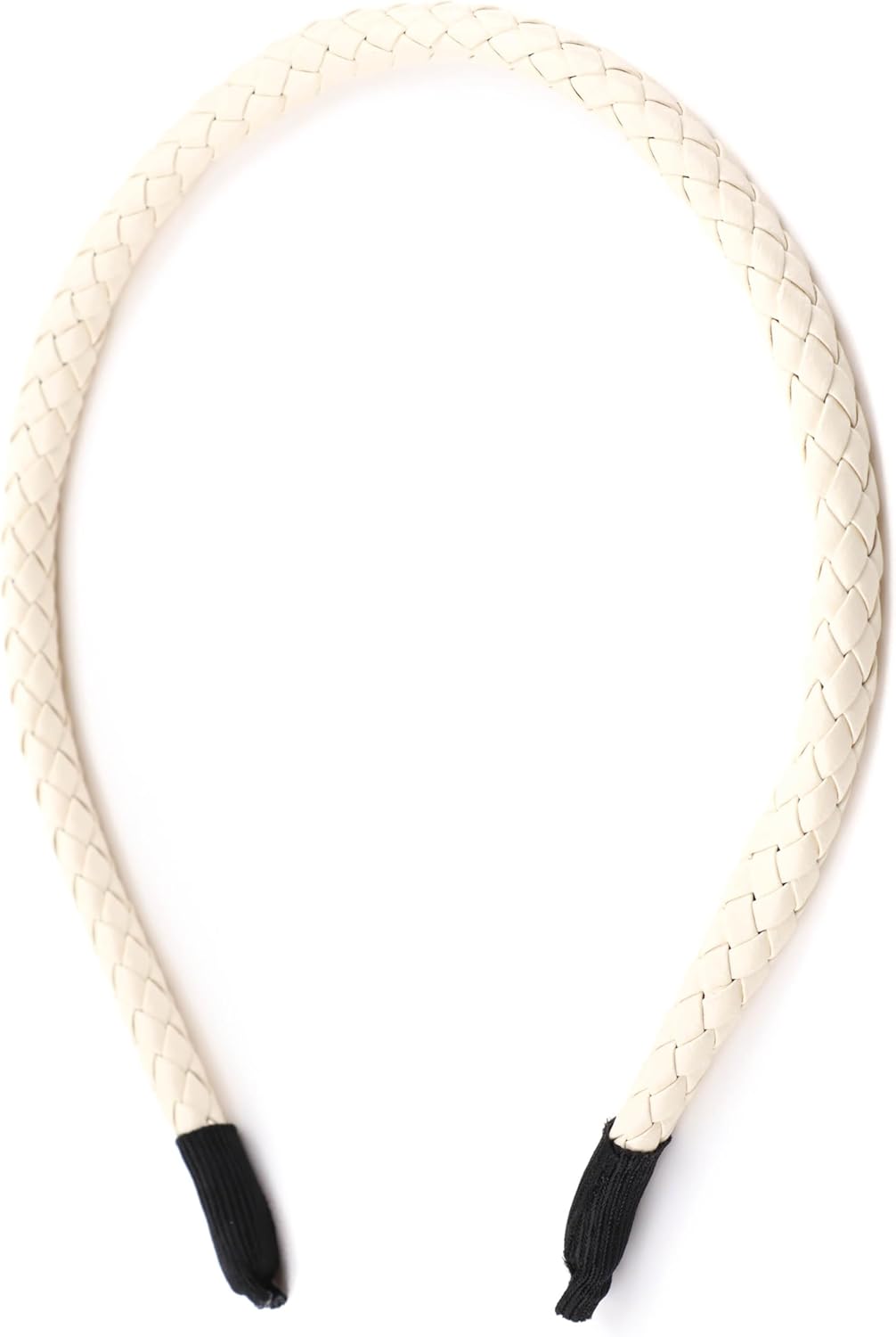 Braided  PU faux leather headband