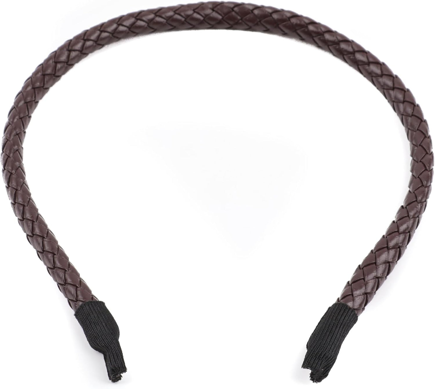 Braided  PU faux leather headband