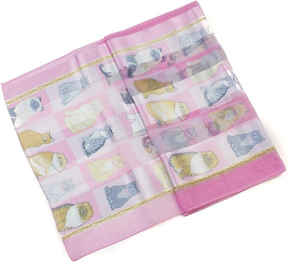 Cat printed scarves
