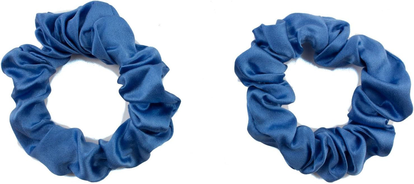 2pcs pure silk small scrunchies
