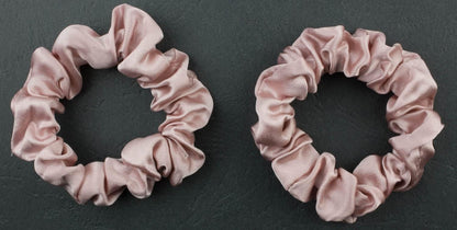2pcs pure silk small scrunchies