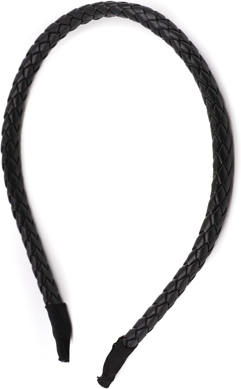 Braided  PU faux leather headband