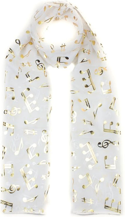musical notes Lightweight scarf