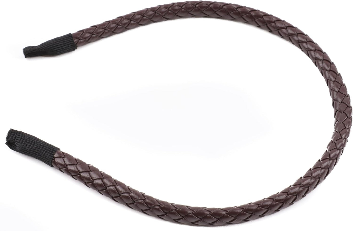 Braided  PU faux leather headband