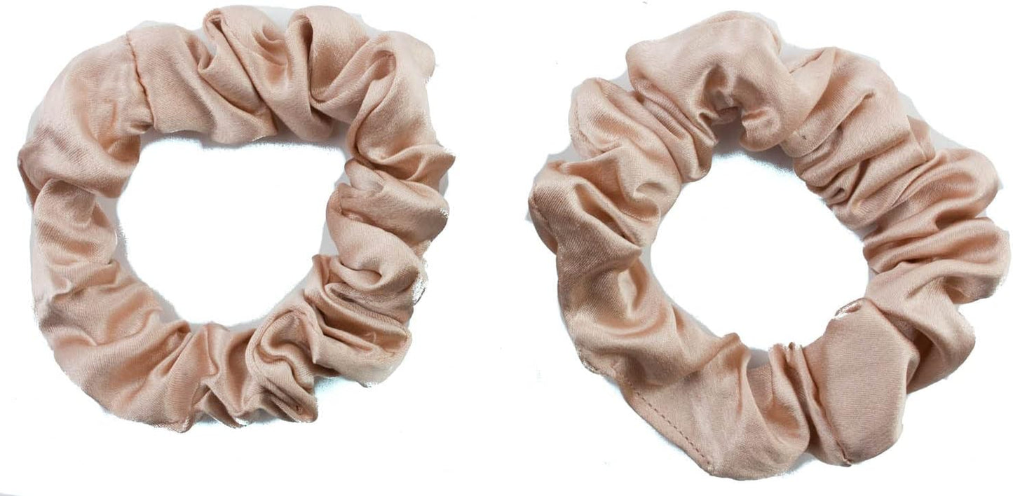 2pcs pure silk small scrunchies