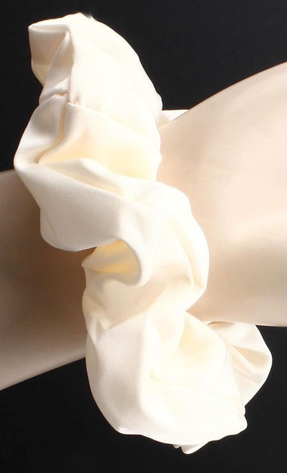 Large luxurious satin hair tie